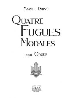 4 Fugues Modales Op. 63 