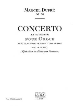 Concerto en mi mineur op.31 
