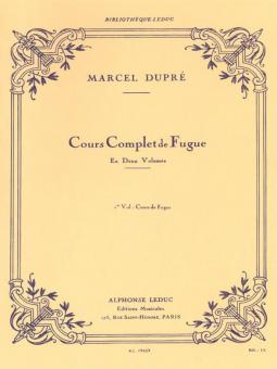 Cours de Fugue Vol. 1 