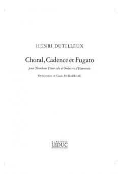 Choral, Cadence et Fugato 