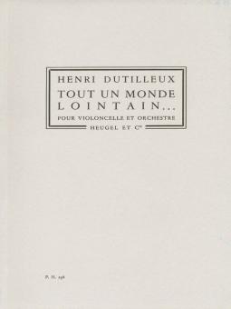 Tout Un Monde Lointain 