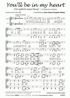 You'll be in my heart 