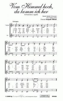 Vom Himmel hoch, da komm ich her 