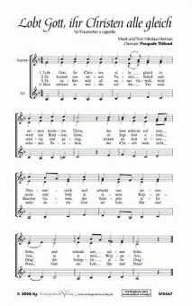 Lobt Gott, ihr Christen, alle gleich 