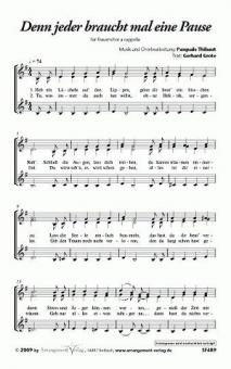 Denn jeder braucht mal eine Pause 