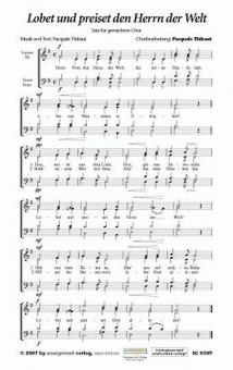 Lobet und preiset den Herrn der Welt 