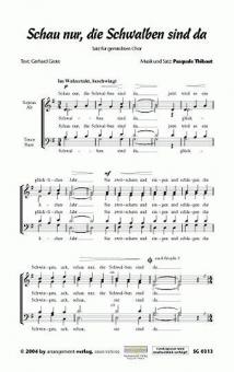 Schau nur, die Schwalben sind da 