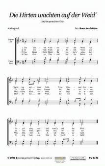 Die Hirten wachten auf der Weid 