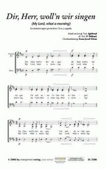Dir, Herr, woll'n wir singen 