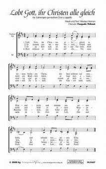 Lobt Gott, ihr Christen, alle gleich 