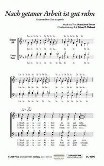 Nach getaner Arbeit ist gut ruhn 