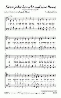 Denn jeder braucht mal eine Pause 