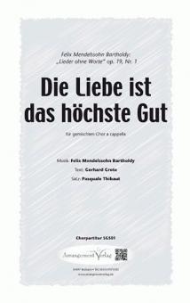 Die Liebe ist das höchste Gut 