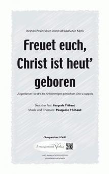 Freuet euch, Christ ist heut geboren 