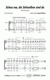 Schau nur, die Schwalben sind da 