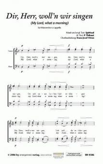 Dir, Herr, woll'n wir singen 