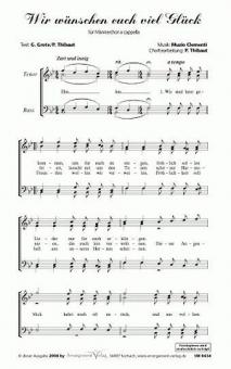 Wir wünschen euch viel Glück 