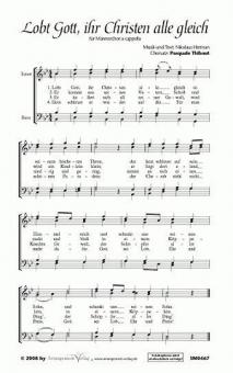 Lobt Gott, ihr Christen, alle gleich 