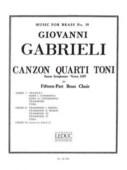 Canzon Quarti Toni 