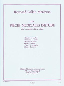 6 Pieces musicales d'étude 