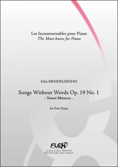 Songs without Words Op. 19 No. 1 