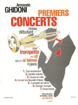 Premiers Concerts pour Trompette en Ut ou Si b et Piano 
