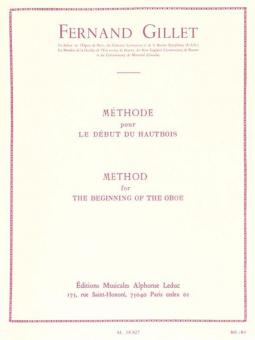 Méthode pour le Début du Hautbois 