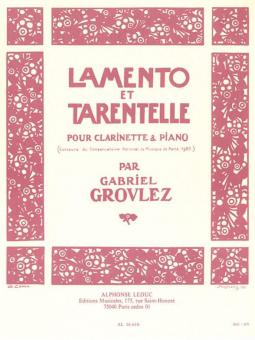 Lamento et Tarentelle 