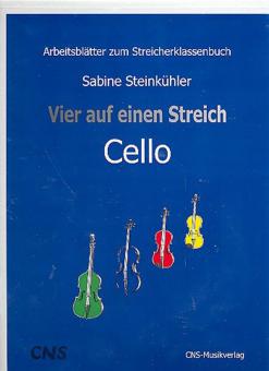 4 auf einen Streich - Arbeitsblätter  Cello 