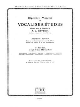 Repertoire Moderne des Vocalises Etudes Vol. 3 