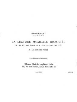 Lecture Musicale Dissociee A-Le Rythme Parle A1 