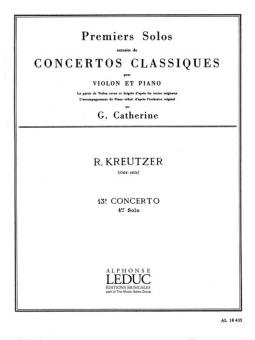Premiers Solos Concertos - Classiques Nr. 13 