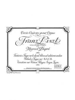 3 Oeuvres pour Orgue 