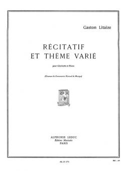 Recitatif et Theme Varie 
