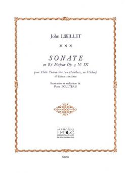 Sonate en Re Majeur Op. 3 No. 9 