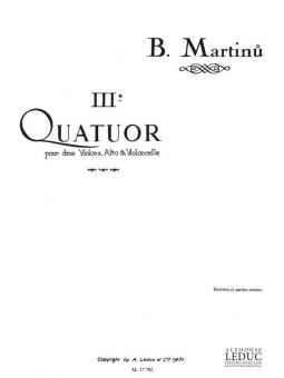 Quatuor a Cordes No 3 
