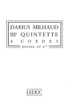 Quintette a Cordes No. 3 