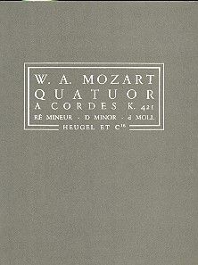 Quatuor à Cordes K421 Re Min 