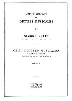Cours Complet de Dictees Musicales Vol. 2 