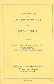 Cours Complet de Dictees Musicales Vol. 4 
