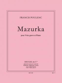 Mazurka pour Voix Grave et Piano 