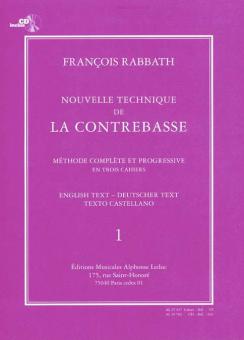 Nouvelle Technique De La Contrebasse Vol. 1 