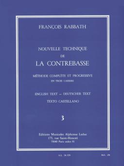 Nouvelle Technique De La Contrebasse Vol. 3 