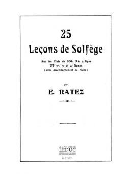 25 Lecons de Solfege en 5 Cles Sol Fa 4eme Ut 1ere/3eme/4eme 