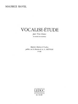 Vocalise Etude No.142 (Piece En Forme de Habanera) Voix Graves 