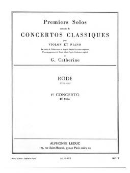 Premiers Solos Concertos - Classiques Nr. 1 