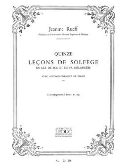 15 Lecons de Solfege avec Accompagnement Bl879 
