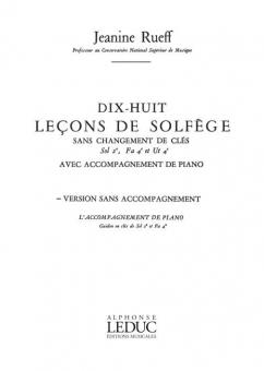 18 Lecons de Solfège 