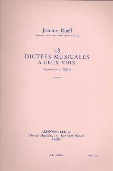 48 Dictées Musicales à 2 Voix 