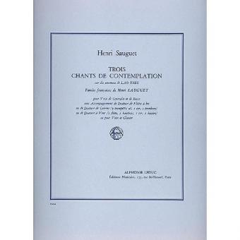3 Chants de Contemplation sur des Sentences de Lao Tseu 